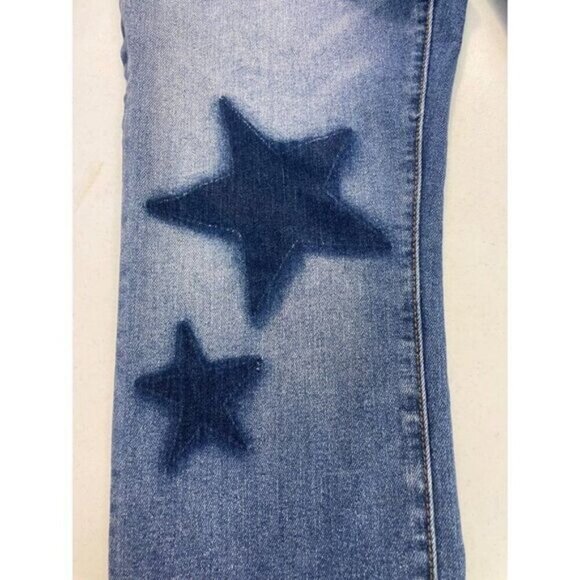 Current/Elliott High Rise Star Print Ankle Jeans 30 - Picture 4 of 5
